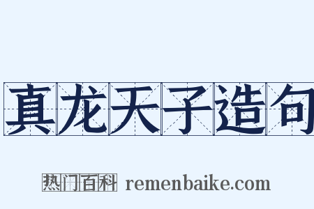 真龙天子造句是什么意思的图片